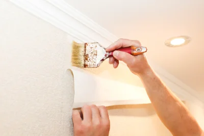 Pose de papier peint à Lutzelhouse — revêtements muraux et toiles de verre